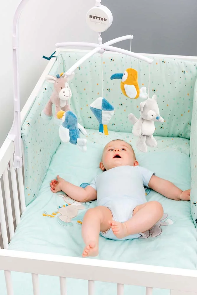 Nattou մոբայլ,երաժշտական փափուկ խաղալիք-կարուսել TIM & TILOO 0+.outlet