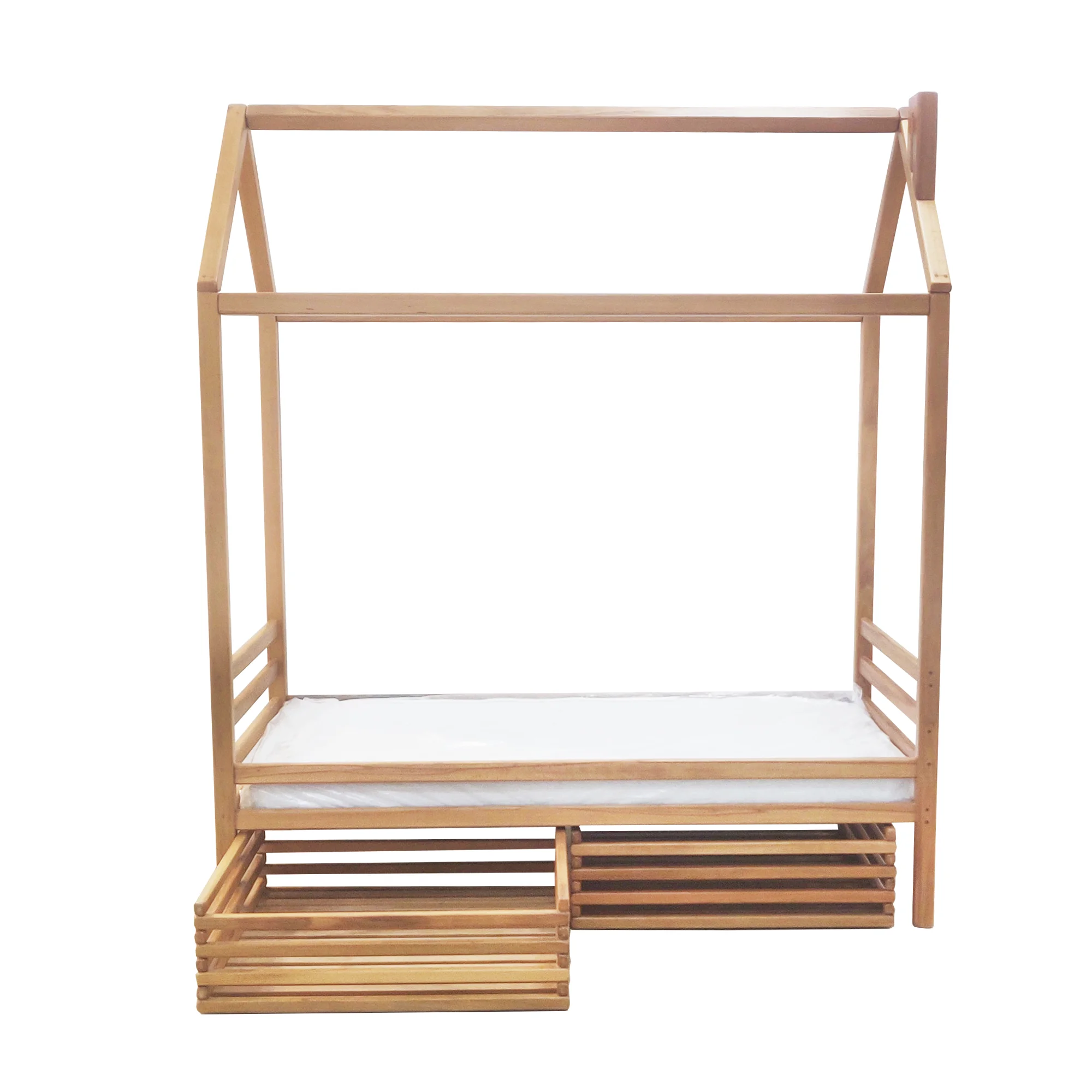 ԵՐԱԶ մահճակալ մեծ տնակ, փայտի գույն 2տ.+.outlet