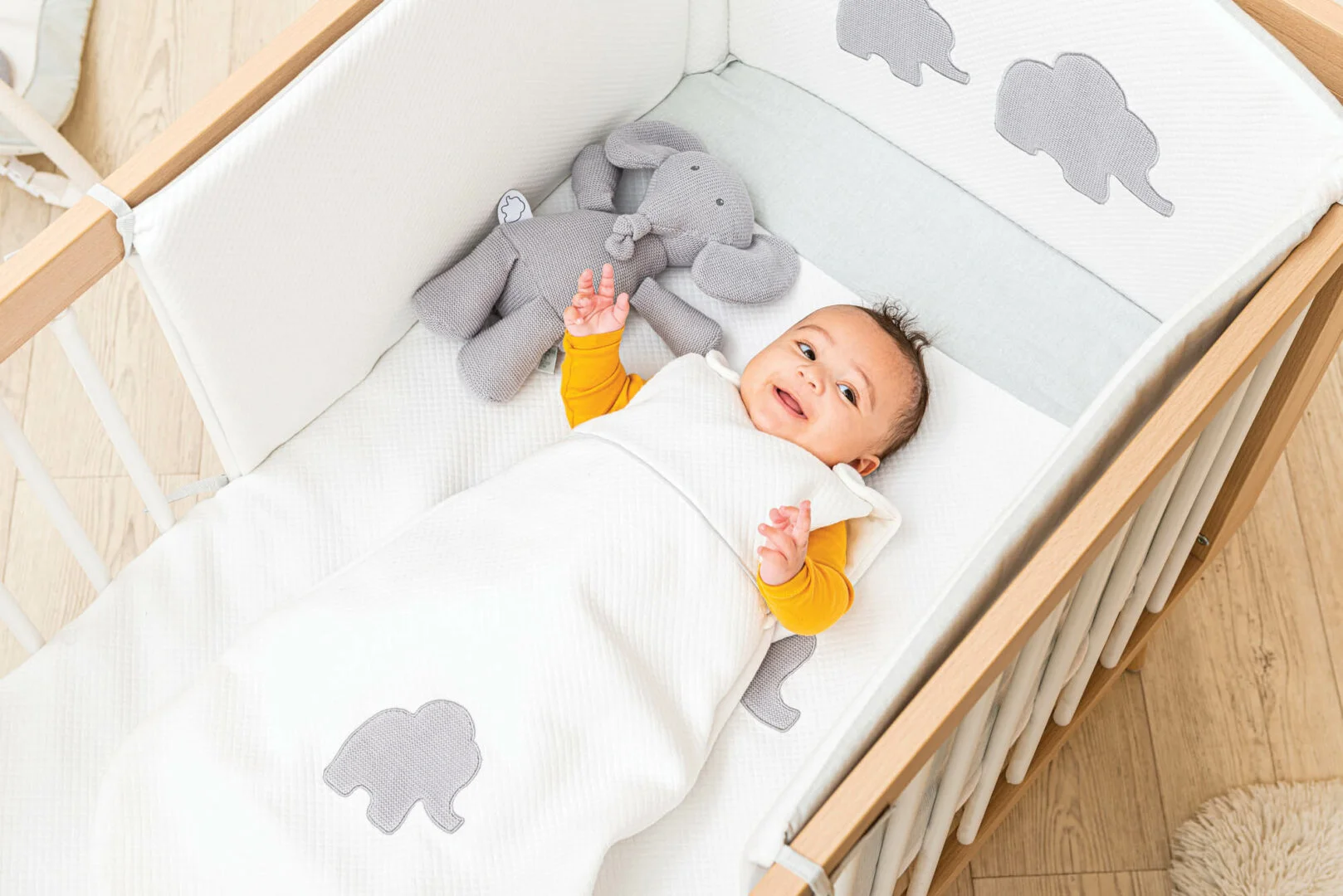 Nattou մանկական օրորոցի կողային բարձեր TEMBO, 0+.outlet