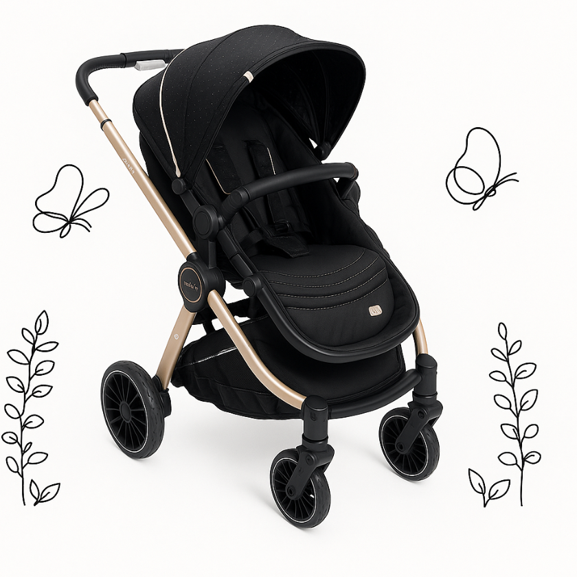 Chicco Մանկասայլակ BEST FRIEND PRO BLACK RE-LUX, տարիքը՝ 0-36 ամս.,