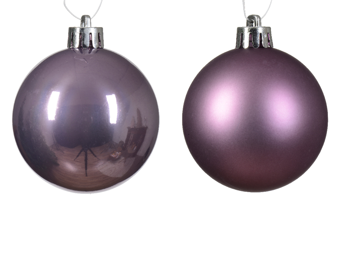 Տոնածառի խաղալիք, crystal lilac, 60մմ/Տուփ 12 հատ/