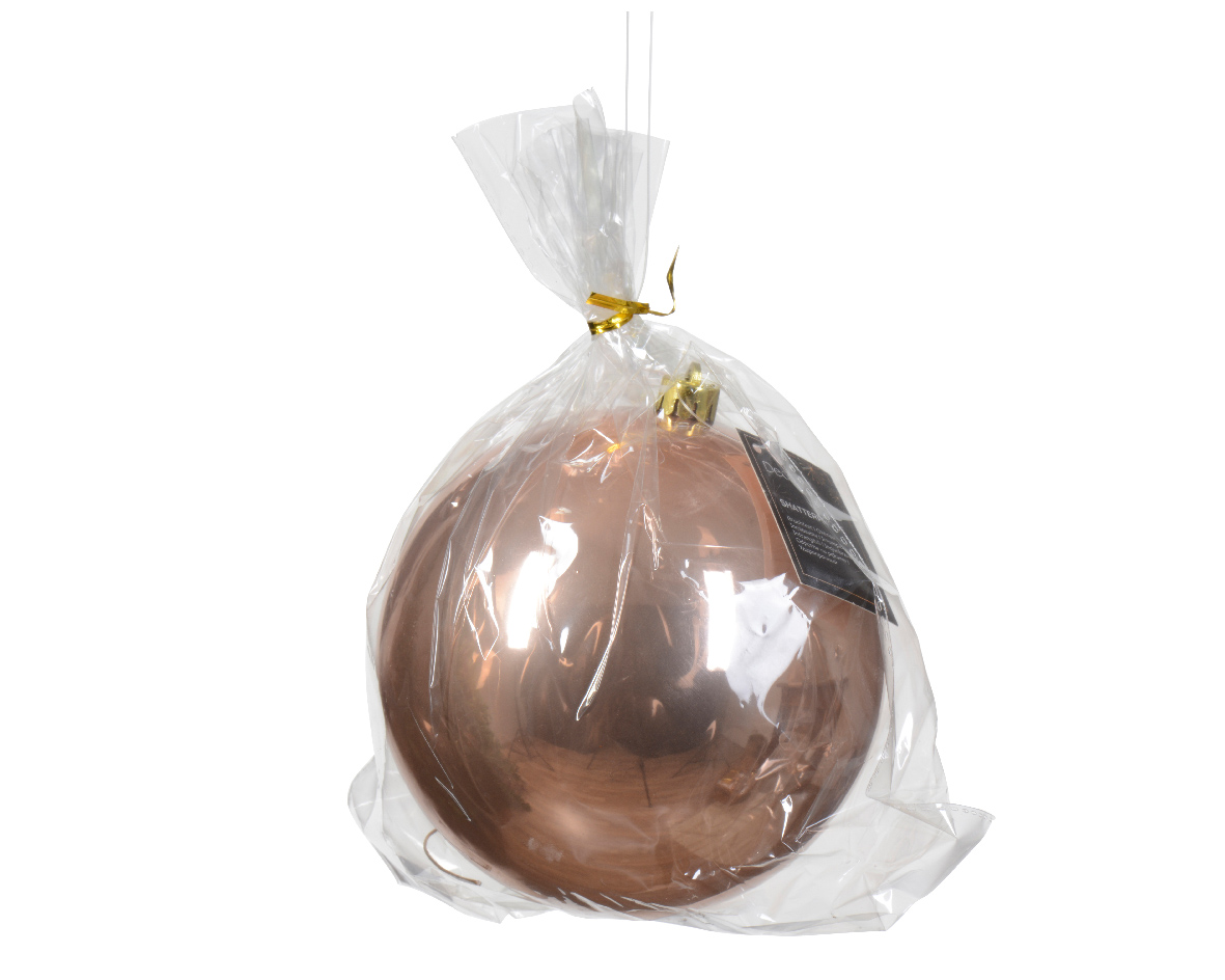 Տոնածառի խաղալիք, sparkling rose, 140 մմ