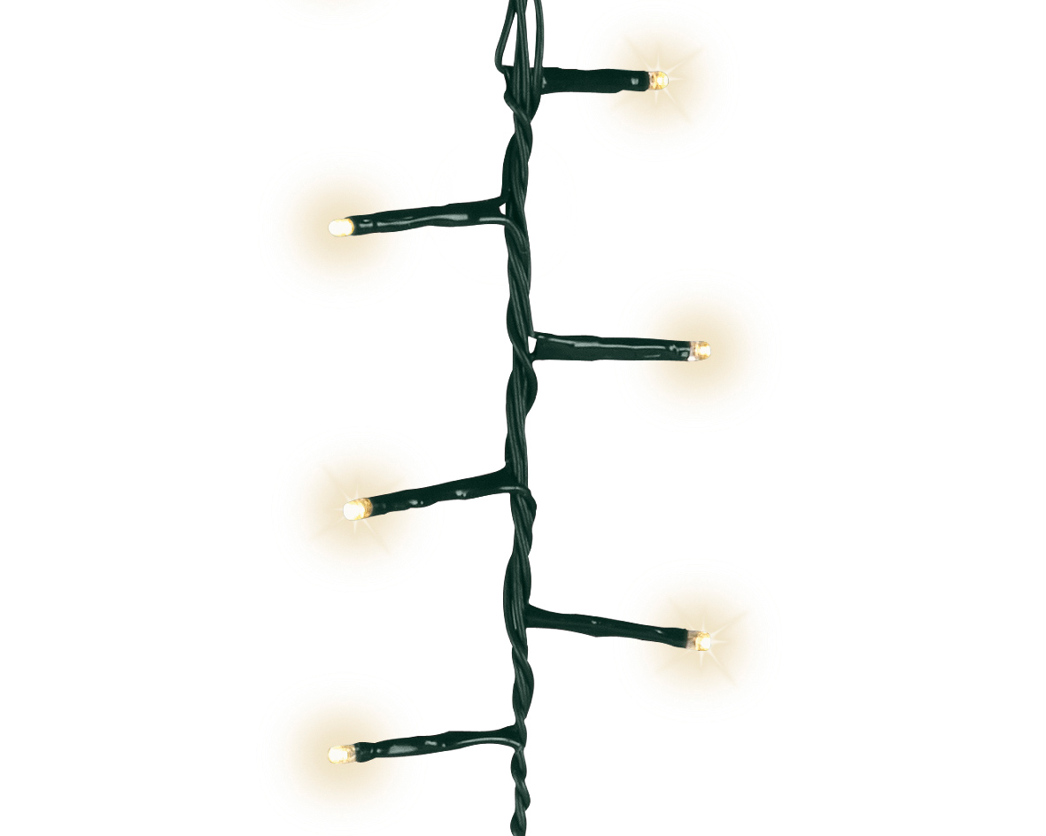 Տոնածառի լույս, 15մ, 600 LED, green/warm white