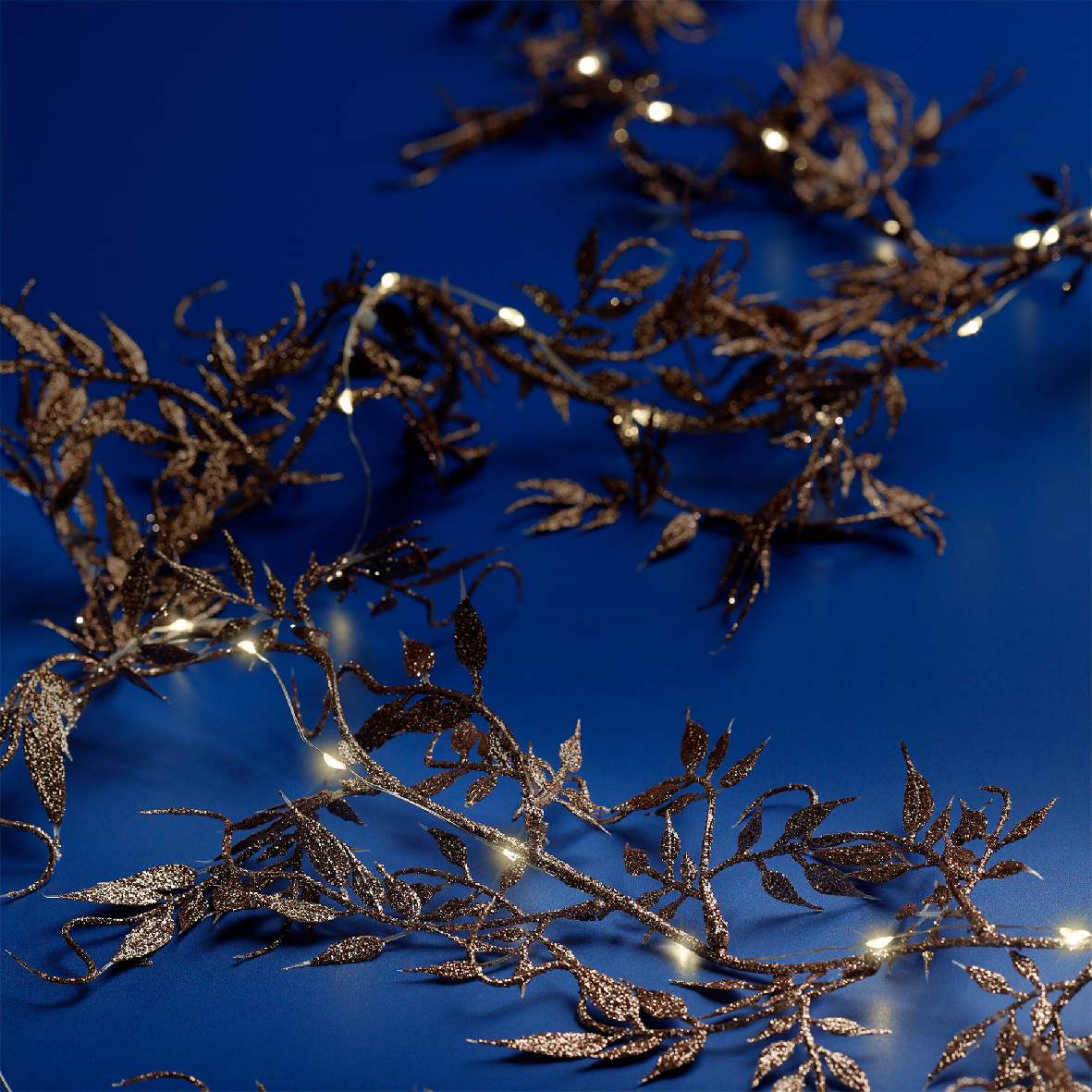 Տոնածառի ձևավորման ճյուղ լույսով silver/warm white 150սմ