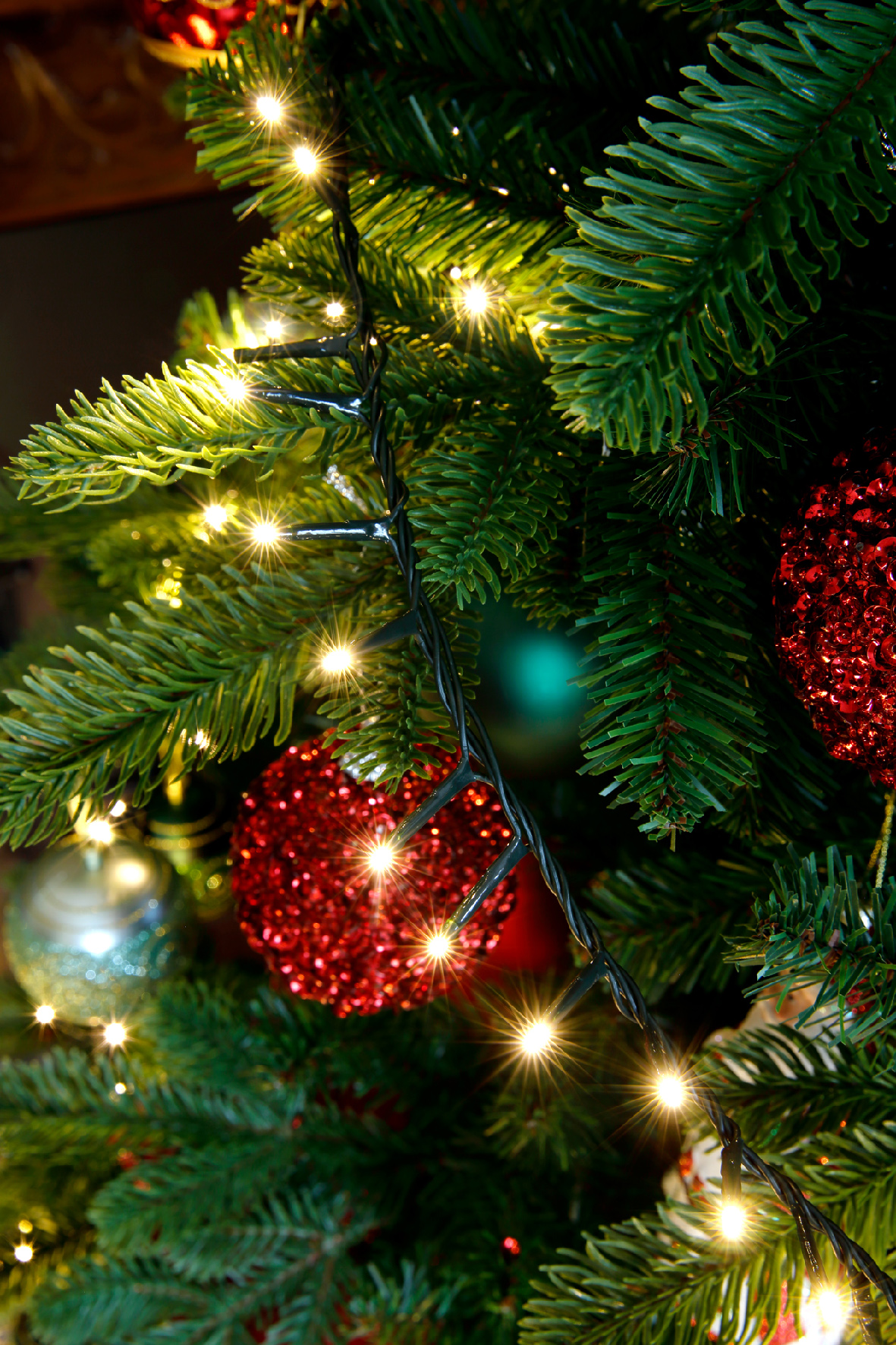 Տոնածառի լույս, 11մ, 500 LED, green/warm white