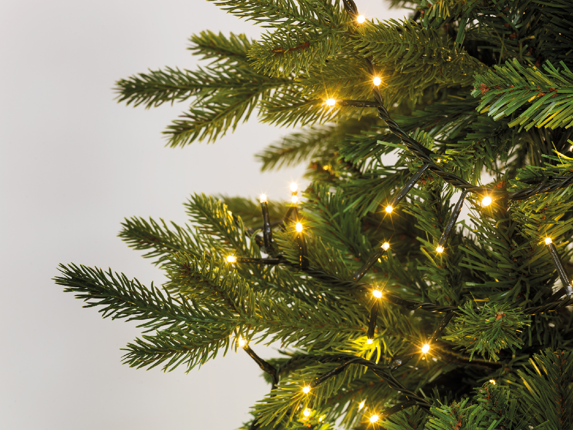 Տոնածառի լույս, 11մ, 500 LED, green/warm white