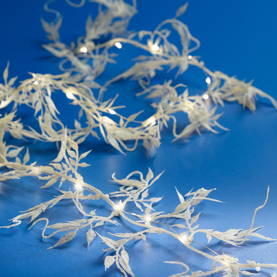 Տոնածառի ձևավորման ճյուղ լույսով silver/warm white 150սմ