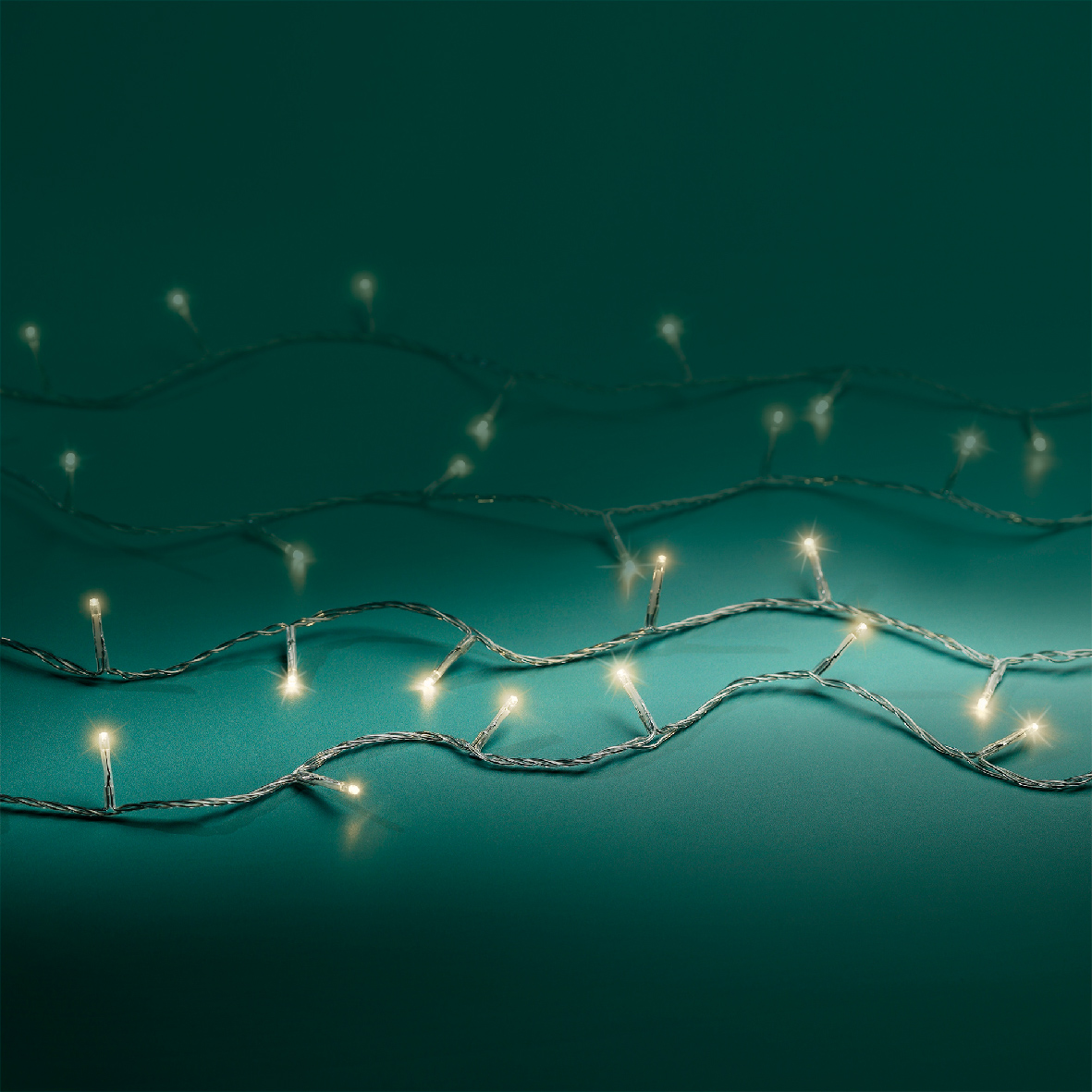 Տոնածառի լույս, 18մ, 240 LED, transparent warm white, թարթող