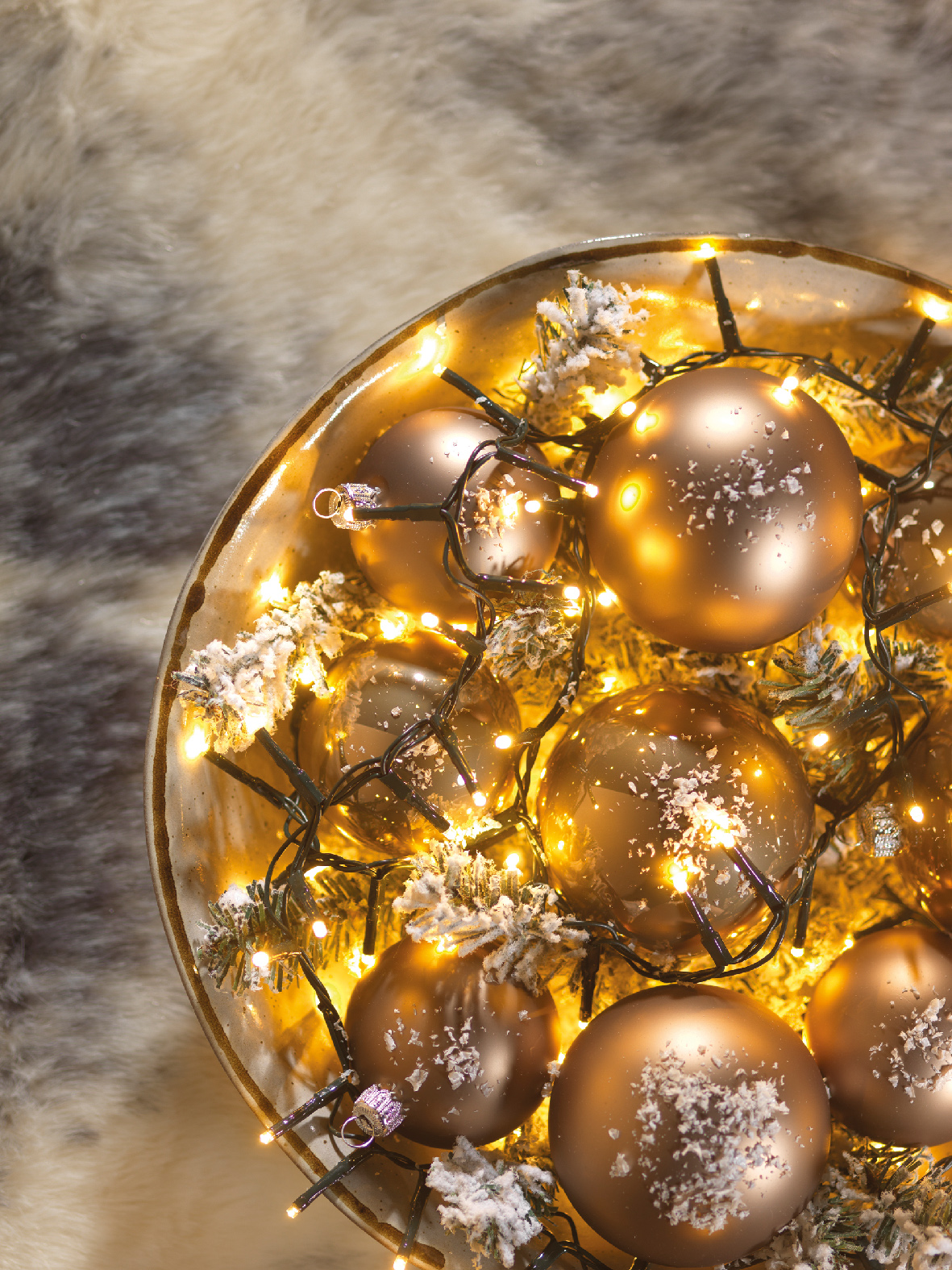 Տոնածառի լույս, 11մ, 500 LED, green/warm white