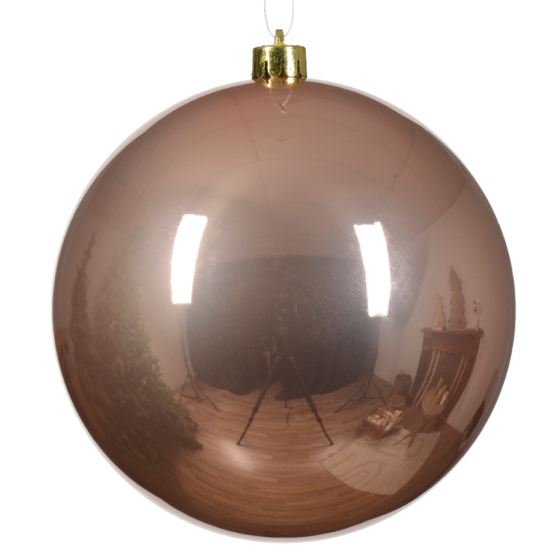 Տոնածառի խաղալիք, sparkling rose, 140 մմ