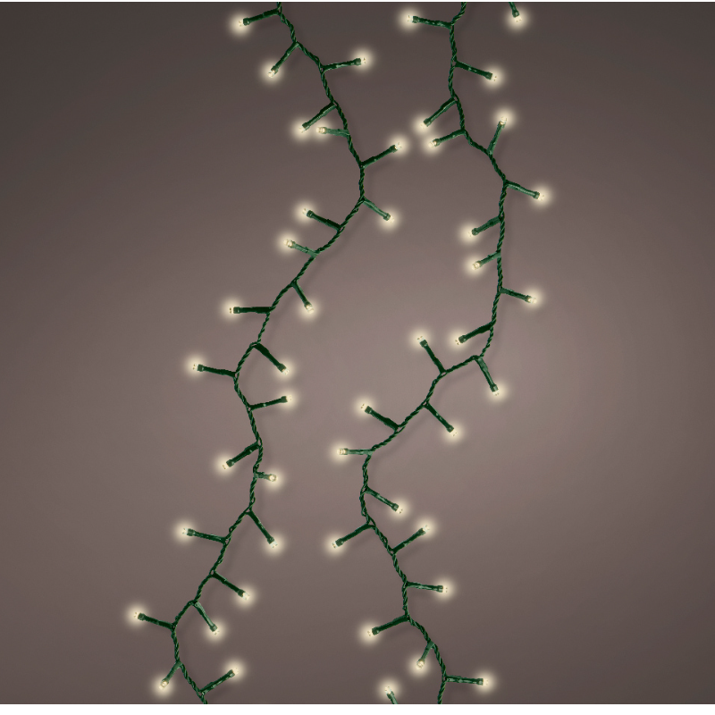 Տոնածառի լույս, 15մ, 600 LED, green/warm white