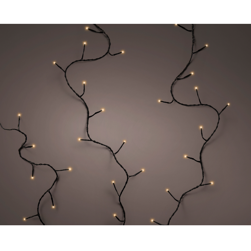 Տոնածառի լույս, 36մ, 480 LED, black/classic warm