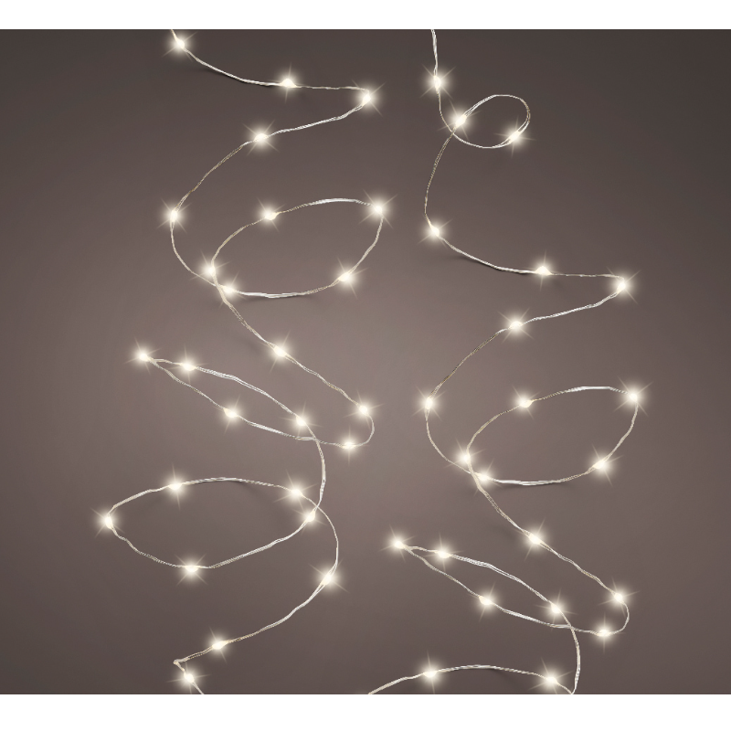 Տոնածառի լույս Micro, 24մ, 480 LED, silver/warm white