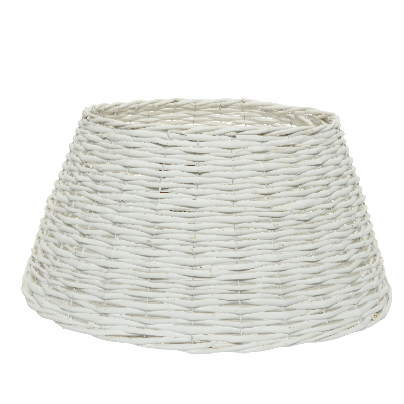 Տոնածառի ոտքի ուռենու ճյուղերից օղակ, սպիտակ Ø57x28սմ