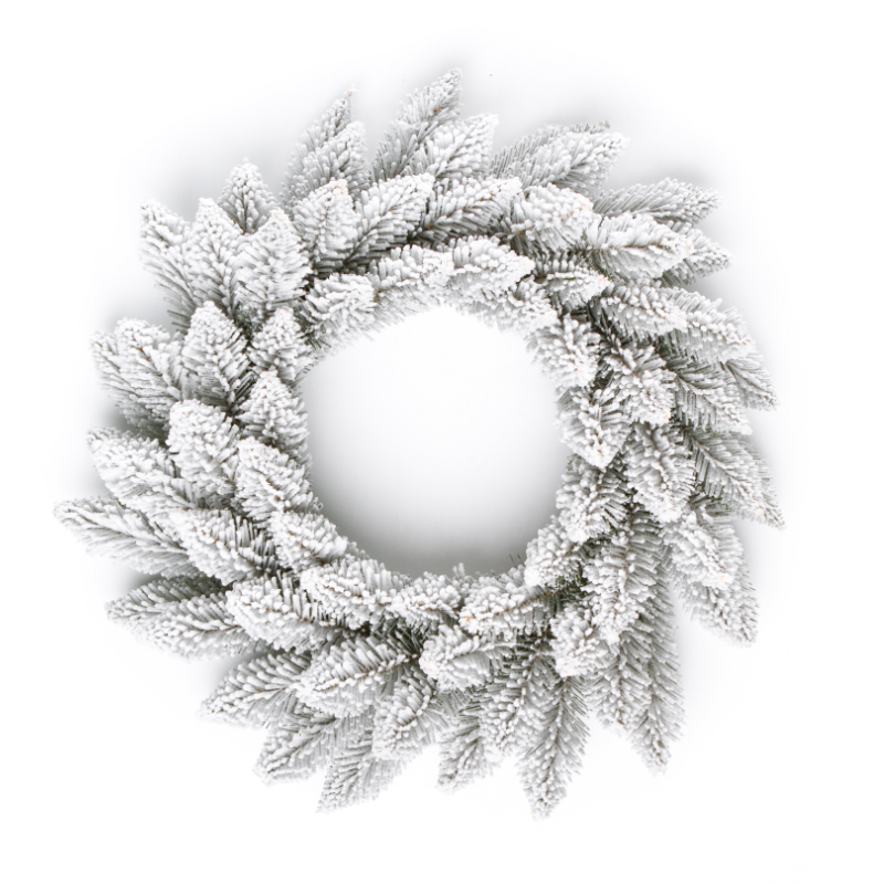 Ամանորյա օղակ ձյունապատ, SNOW-COVERED SPRUCE PVC, 40 սմ