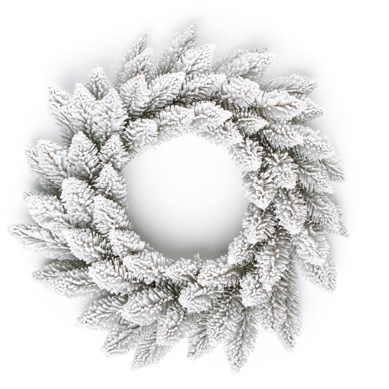 Ամանորյա օղակ ձյունապատ, SNOW-COVERED SPRUCE PVC, 50 սմ