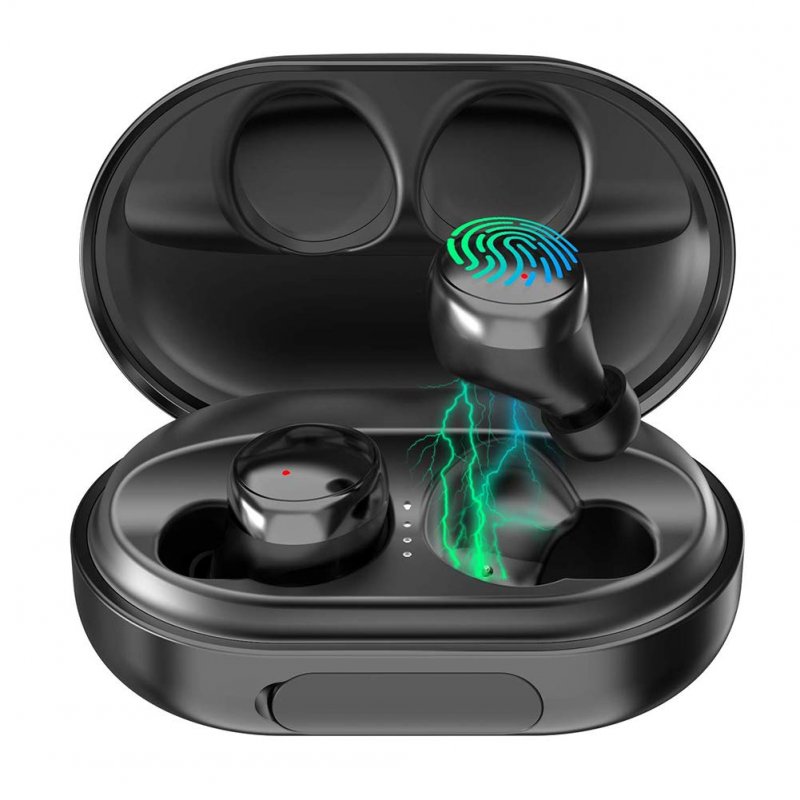 Wireless Earbuds Bluetooth 5.0 Headphones, 120H Playtime Deep Bass Stereo Sound,Noise-Cancelling Earbuds with Microphone, IPX8 Waterproof in-Ear Headphones with Charging Case for Sports