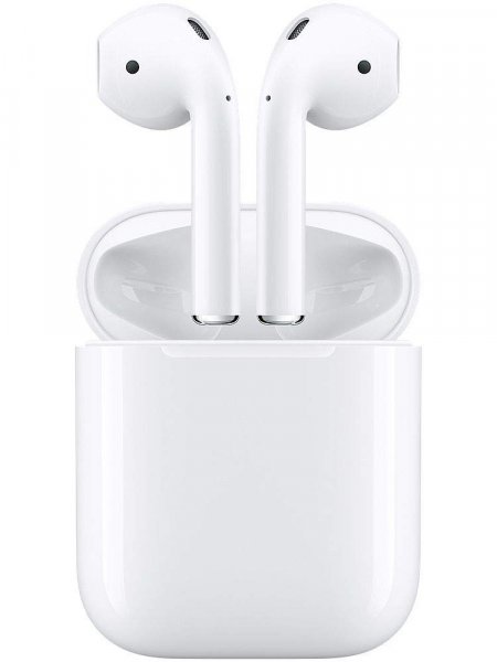 Apple MMEF2AM/A AirPods Wireless Bluetooth Headset for iPhones with iOS 10 or Later White - (Renewed)