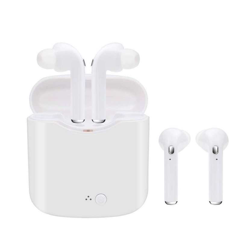 Wireless Earbuds Bluetooth Headphones Sweatproof Sports with Headset Charging Case Mini Size HD Stereo in-Ear Noise Canceling Earphones with Mic for Phone iOS Android Smart Phone-KT