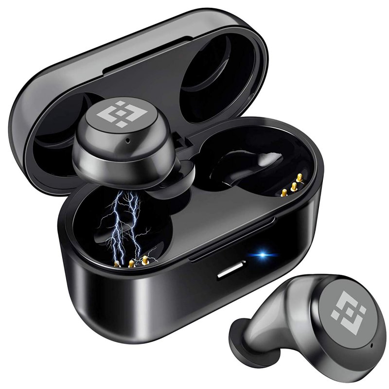 Wireless Earbuds 【Upgraded Graphene 3D Stereo Sound】 Bluetooth 5.0 with 28H Play Time Noise Cancelling HonShoop Bluetooth Headphones Built-in Mic（W1 ）