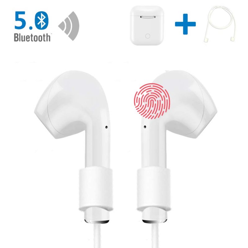 IEhotti Wireless Earbuds Bluetooh 5.0 True Wireless Headphones, Comfortable Wearing Mini Headset, Hi-Fi Stereo, Built-in HD Mic, Outdoor Portable Bluetooth Headphones with Charging Case