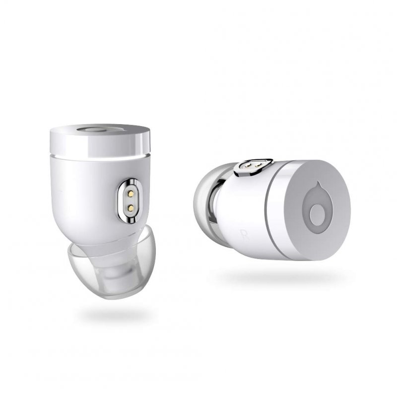 Crazybaby Air (Nano) True Wireless Bluetooth Earbuds with Charging Capsule, Bluetooth 5.0 Ready, with All Day Battery Life and Microphone. (White)