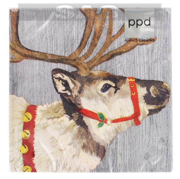 Անձեռոցիկ «ppd Always Creative Yuletide Reindeer Wood»