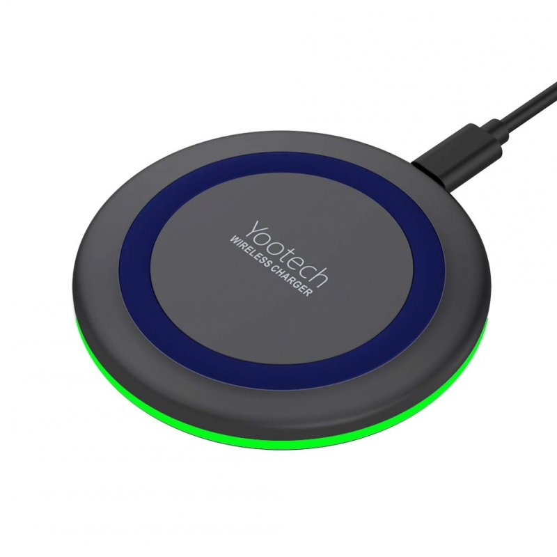 Yootech Wireless Charger Qi-Certified 10W Max Fast Wireless Charging Compatible with iPhone 11/11 Pro/11 Pro Max/XS MAX/XR/XS/8Plus, Galaxy Note 10/Note 10 Plus/S10/S10 Plus/S10E(No AC Adapter)
