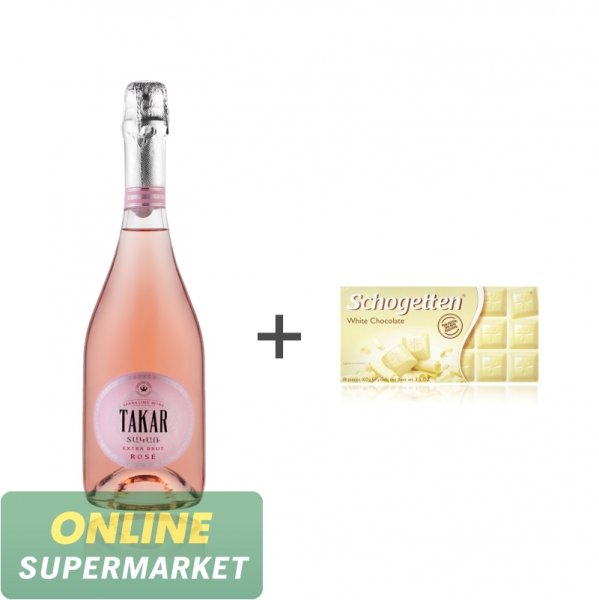 Փրփրուն գինի «Տակառ» 0.75լ + Շոկոլադ «Schogetten» 100գ