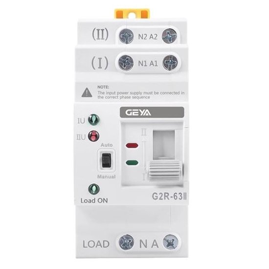 Модульный автоматический переключатель G2R-63 2P - GEYA